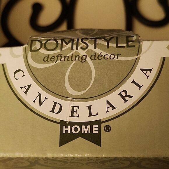 2006 Black Metal Scroll Candle Holder - Picture 5 of 5